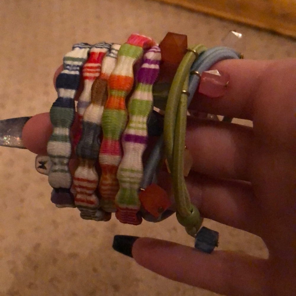 Cute colorful hair ties